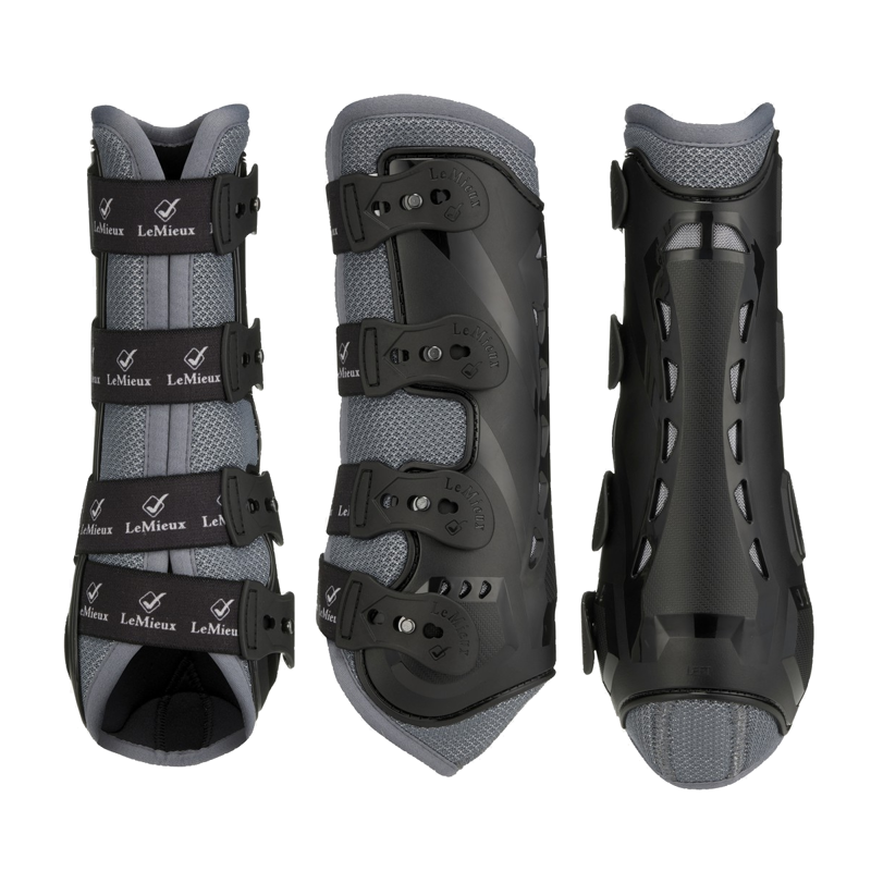 LeMieux Ultra Mesh Snug Boot - Fronts - Grey-1